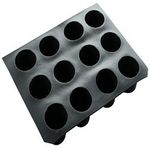 Paderno World Cuisine 2 3/4 Inch by 1 1/2 Inch Non-Stick Silicone Muffin Mold.