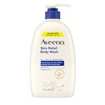 Aveeno Skin Relief Fragrance-Free Body Wash With Oat To Soothe Dry Itchy Skin, Gentle, Soap-Free & Dye-Free For Sensitive Skin, 975ml