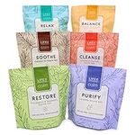 Life Is Calm Epsom Salt Spa 6-Pack | Dissolvable Therapy Formulas for Bath (Restore, Cleanse, Relax, Balance, Purify & Soothe)