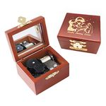 Youtang Castle Music box Carved Wood Musical Box Wind Up Mechanism Mucial Gift for Christmas,Birthday,Valentine's Day