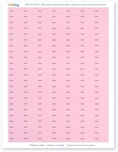 Date Stickies by InchBug - 5 Pack (Dusty Rose)