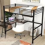 Twin Loft Bed with Desk and a Stora