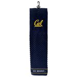 Team Golf NCAA California Golden Bears Embroidered Towel, Checkered Scrubber Design