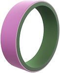 QALO Women's Rubber Silicone Ring, Switch Reversible Rubber Wedding Band, Breathable, Durable Engagement Silicone Ring, 6mm Wide 1.85mm Thick, Pink & Sage, Size 5