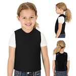 Special Supplies Sensory Compression Vest Deep Pressure Comfort for Autism, Hyperactivity, Mood Processing Disorders, Breathable, Form-Fitting, Kids and Adults (Black, X-Small 14x24 inches)