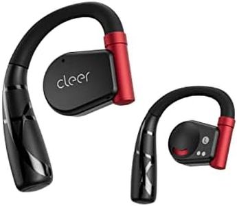 Cleer ARC II Sport Open Ear Headphones, True Wireless Ear Buds with Dual Mic, Sweat Resistant, Multi-Point Connect, 35 Hrs Playtime, Secure Fit, Bluetooth 5.3 Earbuds Preset EQs, Black