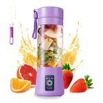 Etekcity Portable 6-Blade Electric JuicerPortable Blender, USB Rechargeable Mini Juicer Blender, Electric Blender Mixer, Personal Size, 6 Blade, Ideal for Juices, Shakes and Smoothies