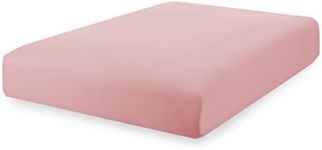 Superity Linen Crib Fitted Sheet - Soft and Comfortable Bed Sheet Made from 100% Cotton - 200 Thread Count for Optimal Durability and Smoothness - Pink