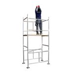 Toptower Classic 3.8m (Working Height) DIY Galvanised Scaffold Tower with Platform Boards (4' x 2'6" Base)