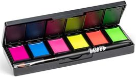 Red Carpet Manicure Cream Nail Gel Palette, Brite Lite, 6 Neon Shades, 21+ Days Wear, LED Cured