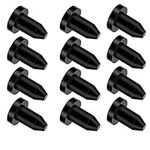 12 Pcs Scupper Plugs for Kayak，Kayak Drain Plug，Rubber Waterproof Plug，Drain Plug Canoeing Boat （Black）