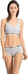 PUMA Women's Hipster Panties (Pack of 2) Gray/Gray