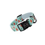 Tella & Stella - Dog Collar for Small Dog - Adjustable Collar - 9 in to 12.5 in Wide-Soft on Dog’s Fur - Lined with Neoprene for Comfort - Chrome D Ring for Hooking The Leash (Peach, Small)