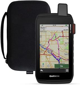 Garmin Montana 700i, Rugged GPS Handheld with Built-in inReach Technology | Mapping for Roads and Trails, Glove-Friendly 5" Color Touchscreen, Topo Maps, Multi-GNSS Support with Signature Series Case