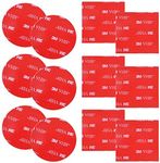 12 PCS 3M Double Sided Foam Adhesive Tape Pads,DanziX Round and Square VHB Sticky Pads Replacement Mounting Tape