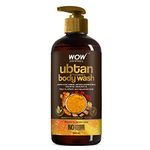 WOW Skin Science Ubtan Body Wash For Tan Removal And Glowing Skin - With Chickpea Flour, Almond, Safron & Turmeric Extract - 500mL