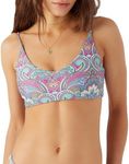 O'NEILL Women's Middles Bikini Top - Strappy Swim Top for Women - Bralette Bathing Suit Top with Removable Cups, Barbie Pink | Rozaria Middles, Small
