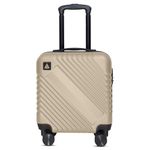 AVIO Glide 45CM (45x36x20cm) - Durable Hard Shell Cabin Suitcase, Lightweight Cabin Luggage with 360° Spinner Wheels, Ideal for Travel, Business, and Leisure - Large Suitcase Carry-Ons (Desert Sand)