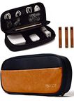 Leather Electronic Organizer Travel Case | Cable Organizer | Cable Storage | Cable Bag | Tech Pouch | Charger Cord Organizer | Travel Essentials | Travel Work Essentials | Travel Organization