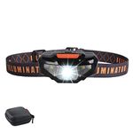 COSOOS Headlamp Flashlight with Case,COSOOS Head Lamp,Waterproof Running Headlamp,Best headlight for Camping,Night Jogging,Hiking,Biking,Reading,Dog Walking,Runner,Kids,Children,Only 1.6oz/48g(NO AA B