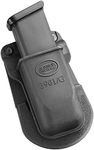 Fobus 3901G Standard Single Mag Pouch 9mm & .40 Double-Stack Single Magazine Pouch (fits Glock & H&K USP), Ambidextrous Paddle Black