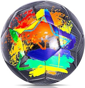 Champhox Size 4 Soccer Ball, Soccer Balls for Boys Youth Size 4 Soccer Balls for Kids Soccer Players Long-Lasting Construction Skill Practicing Gifts Christmas Birthday Back to School