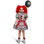 Spooktacular Creations Girls Clown Costume, Evil Clown Dress, Scary Jester Costume for Girls Halloween Dress Upp-S(5-7yr)