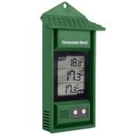 Digital Max Min Thermometer - Monitor Max and Min Temperatures With This Handy Greenhouse Thermometer Garden Accessories Easily Wall Mounted Maximum Minimum Thermometer