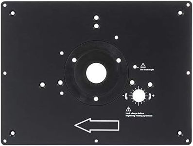 Trend Tool Technology USA Trend Router Table Insert Plate, Aluminum Alloy, User-Made Compatibility, Pre-Drilled Holes, Customizable Fit, RTI/PLATE/A