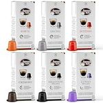 Gimoka - Compatible for Nespresso Capsules - Variety Pack 100 Coffee Pods - 10 x 10 Pack - Espresso Italia