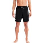 Under Armour Men's Standard Swim Trunks, Shorts with Drawstring Closure & Elastic Waistband, Black Logo Volley, Medium