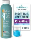 SplashWiz Proteam Spa Sky Blue Clarifier - Spa Clarifier Hot Tub Clarifier - Hot Tub Water Clarifier Hot Tub Chemicals Care Guide - Made in USA (1 pt)