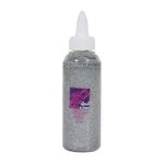 Glitz it Glitter Glue, Laser Silver, 120ml, Twist Nozzle Bottle, Ideal Kids Craft, Shimmer Glue for Art & Craft Projects, Wedding Invitations, Card Making, Art Set, Glue Creative Ideas