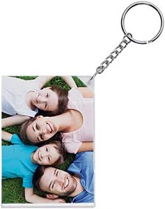 Neil Enterprises Inc. 2.5" x 3.5" Clear Slip-in Photo Keychains with Long Chain - Case of 144