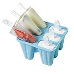 Popsicle Molds 6 Pieces Silicone Ice Pop Molds BPA Free Popsicle Mold Reusable Easy Release Ice Pop Maker