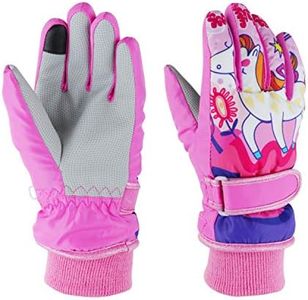 EVBEA Toddler Women Mens Snow Gloves Kids Waterproof Winter Warm Thermal Ski Snowboard Ladies Glove