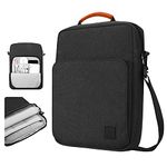 Dadanism 9-11 Inch Tablet Sleeve Shoulder Bag for iPad 10.2 2021-2019, iPad Pro 11 2021-2018, iPad Air 5/4 10.9, iPad 10th Gen 10.9 2022, Galaxy Tab A8 10.5, Tablet Protective Handbag, Black & Gray