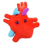 GIANTmicrobes Heart Organ Plush - Adorably Realistic Plush Heart Organ, Educational Biology Gift, Perfect Way to Say "I Love You!" Educational, Medical Get Well Soon Gift, Perfect for Post-Surgery