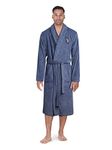 U.S. Polo Assn. Men's Super Soft Plush Robe, Size Small-Medium, Eblue