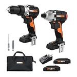 Worx WX960L Nitro 20V Cordless Impact Driver & Drill/Driver Combo Kit