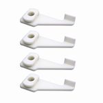 Sintrix Fab 4x Replacement Sliders for Ceiling-Mounted (1-Track) Curtain Rails – Compatible with IKEA VIDGA –Replace IKEA part numbers 10067913/10078138 – Stable Design for Ceiling-Mounted Curtains