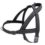 S-ETOVUS No Pull Dog Harness, Reflective Puppy Harness, Escape Proof/Quick Fit Adjustable Pet Harness with Soft Padded Handle, Front and Back Metal Ring, Easy for Training Walking (Black, XL)