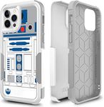 Candykisscase Case for iPhone 14, R2D2 Astromech Droid Robot Pattern Shock-Absorption Hard PC and Inner Silicone Hybrid Dual Layer Armor Defender Case for Apple iPhone 14