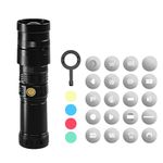 Digitek DS-40 WTP Pro 40W Portable Torch Projector Snoot Light with Professional Imaging Lens, Push-Pull Focus Zoom Beam, 20 GOBO Effects, 4 Color Gels,Soft Focus Lighting for Photography & Reels