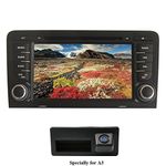 XISEDO Android 7.1 Car Stereo 7" In Dash Autoradio 2 Din Head Unit Sat Nav Car GPS Navigation with DVD Player for Audi A3 2003-2011 (with Special Backup Camera)