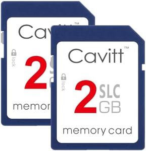 2GB SD Cards (2-Pack) Compatible with Old Cameras,Wii,and Other Legacy Devices High-Speed SLC Class 10 Write Speed 20MB/s,Standard Secure Digital Cards.