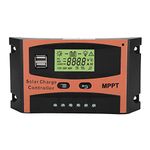 for MPPT Solar Controller 30A/40A/50A/60A Auto Solar Panel Regulator, Maximum Power Point Tracking for MPPT Solar Controller with LCD Large Display, Dual USB ports Solar Panel