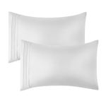 Waepic Pillowcase-20 X 30 inches Queen-2Pack-Shrinkage & Fade Resistant-Soft Brushed Envelope Closure-Microfiber-Soft & Breathable-Comfy & Cooling-Oeko-Tex(5-White, Queen(Pack of 2))