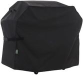 F&J Outdoors Grill Cover Waterproof UV Resistant for 2 Burner Charcoal Gas BBQ, 48Wx27Dx43H in,Black