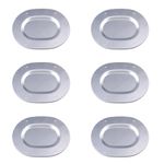 Metal Trunk Floor Pan Drain Plugs Set Plate Covers for 1967-1977 Body Galvanized Compatible with 67-77 All GM Big Car and All GM A-Body Chevelle Lemans Cutlass Nova Ventura Omega Silver 6 Pcs